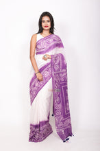 Load image into Gallery viewer, Pure cotton Batik - Mauve and White
