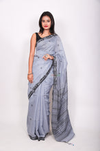 Load image into Gallery viewer, Pure matka thread work - Steel grey

