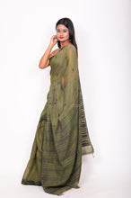 Load image into Gallery viewer, Pure matka thread work -  Green
