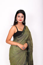 Load image into Gallery viewer, Pure matka thread work -  Green
