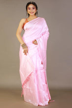 Load image into Gallery viewer, Baby Pink Silk Saree With Zari Work
