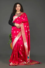 Load image into Gallery viewer, Red Paithani Silk Saree
