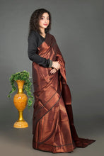 Load image into Gallery viewer, Brocade Banarasi Silk Saree
