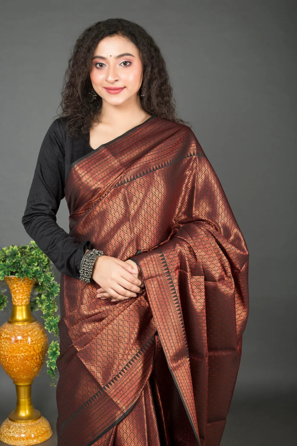 Brocade Banarasi Silk Saree