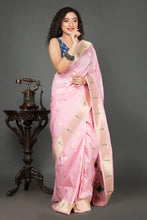 Load image into Gallery viewer, Pink Paithani Silk Saree
