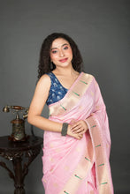 Load image into Gallery viewer, Pink Paithani Silk Saree
