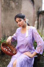 Load image into Gallery viewer, Mauve Chanderi  Dress
