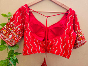 Soft Georgette Multicolour Embroidery blouse