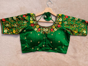 Heavy Embroidery Blouse with moti highlights