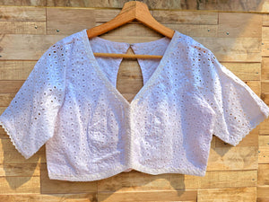 Hakoba Blouses, with Lace Borders