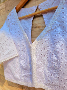 Hakoba Blouses, with Lace Borders
