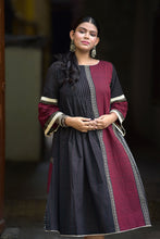 Load image into Gallery viewer, Abhoya- Black Cotton Dress
