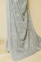Load image into Gallery viewer, &#39;Allure&#39; Designer Chikan inspired Embroidered Georgette Saree
