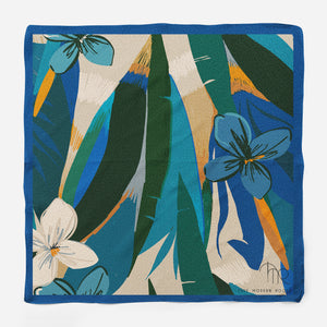 Palm Springs, the combo of Silk Pocket Square & Cotton Scarf