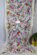 Load image into Gallery viewer, &#39;Flowering Meadow&#39; Designer Georgette Floral Embroidered Saree
