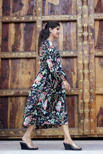 Load image into Gallery viewer, Hala - Black Floral Dress
