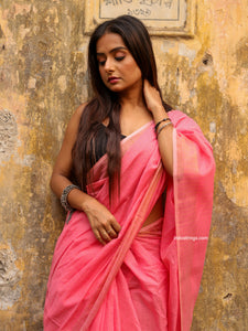 Designer Silk Cotton- Pink