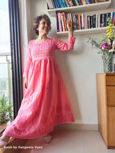 Load image into Gallery viewer, Chikankari Dress- Pink
