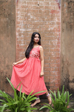 Load image into Gallery viewer, Tomato Chanderi Dress
