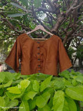 Load image into Gallery viewer, Loose Fit Coffee Brown Blouse
