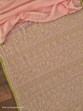 Load image into Gallery viewer, Peach Mul Chikankari Saree
