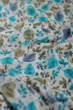 Load image into Gallery viewer, Leaf Print On Chiffon Saree (Sea Green)

