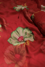 Load image into Gallery viewer, Red Floral Chiffon
