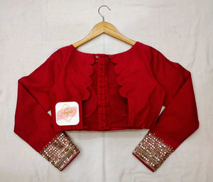 Full sleeve embroidered blouse
