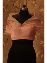 Load image into Gallery viewer, Organza cape Blouse
