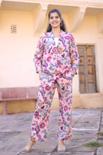 Load image into Gallery viewer, Jahan-Ara - Pink Floral Co-ords Set

