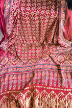 Load image into Gallery viewer, &#39;Nrityaa&#39; Handcrafted Ajrakh Zari Pallu Modal Silk Saree
