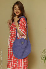 Load image into Gallery viewer, Plummy Boho Hand Crochet Shoulder bag
