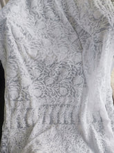Load image into Gallery viewer, Safed Bahaar Hand Embroidered Georgette White Chikankari Saree
