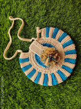 Load image into Gallery viewer, Sage Boho Hand Crochet Shoulder Bag
