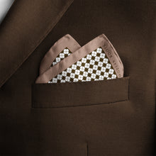 Load image into Gallery viewer, Enigma in Olive Silk Pocket Square
