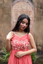 Load image into Gallery viewer, Tomato Chanderi Dress
