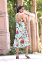 Load image into Gallery viewer, Akifa - Sea Green Floral Dress
