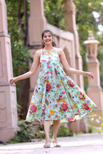 Load image into Gallery viewer, Akifa - Sea Green Floral Dress

