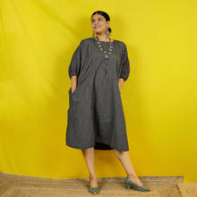 Load image into Gallery viewer, Magnolia- Boat Neck Cotton Kaftan Dress
