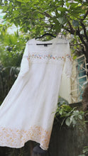 Load and play video in Gallery viewer, Ivory Bird Embroidery Chanderi Dress
