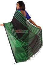 Load image into Gallery viewer, Pure Cotton Saree (Deep Green)

