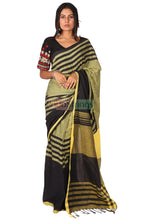Load image into Gallery viewer, Pure Cotton Saree (Olive Green)
