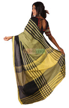 Load image into Gallery viewer, Pure Cotton Saree (Olive Green)
