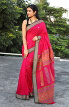 Load image into Gallery viewer, Tonni- Multicolour Hand Embroidery Bomkai Saree (Pink)
