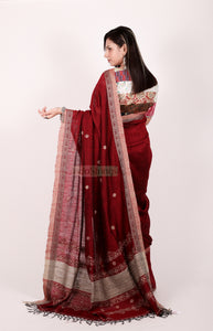 Arnavi- Designer Jamdani Pure Matka Silk