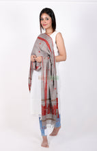 Load image into Gallery viewer, Cotton Jaquard Scarf (Grey)
