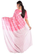 Load image into Gallery viewer, Munnar Semi Silk Saree-Pink Gamcha
