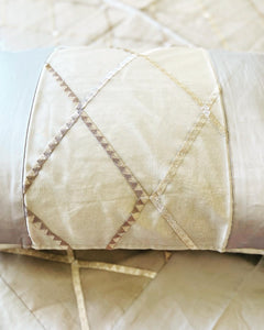 King Size Satin Embroidered Bedcovers - Cross Pattern
