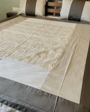 Load image into Gallery viewer, King Size Satin Embroidered Bedcovers - Flower Motif
