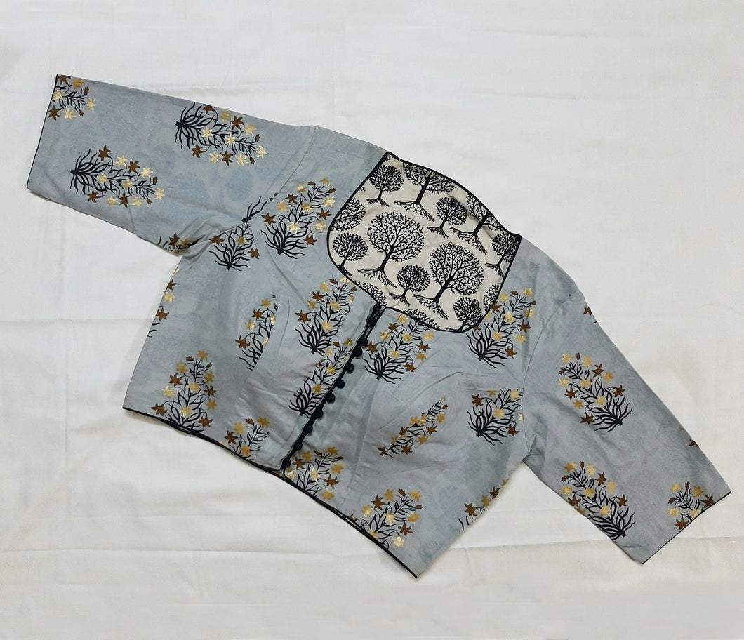 Megh Blouse with Sleeve - Ash